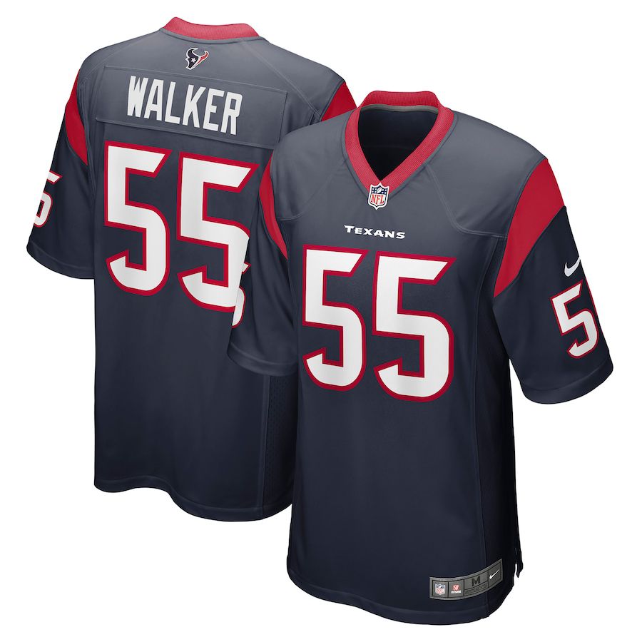 Men Houston Texans #55 DeMarcus Walker Nike Navy Game Player NFL Jersey->houston texans->NFL Jersey
